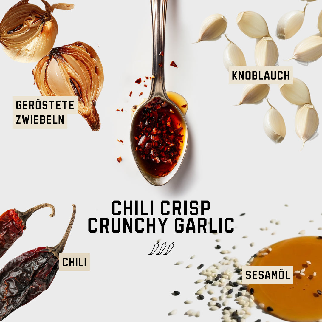 CHILI CRISP CRUNCHY GARLIC - SET OF 6