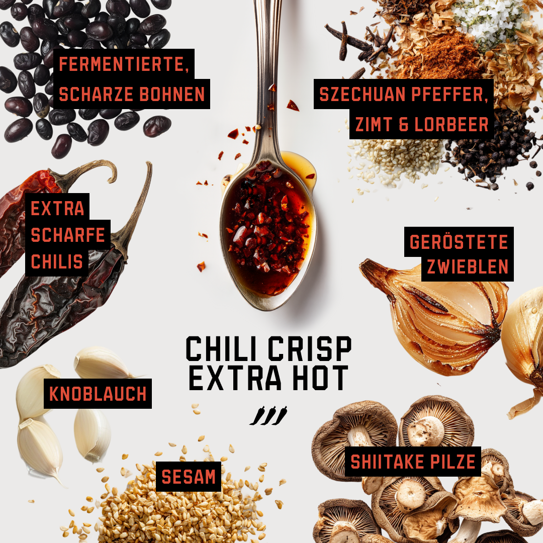 CHILI CRISP EXTRA HOT - 6ER-SET
