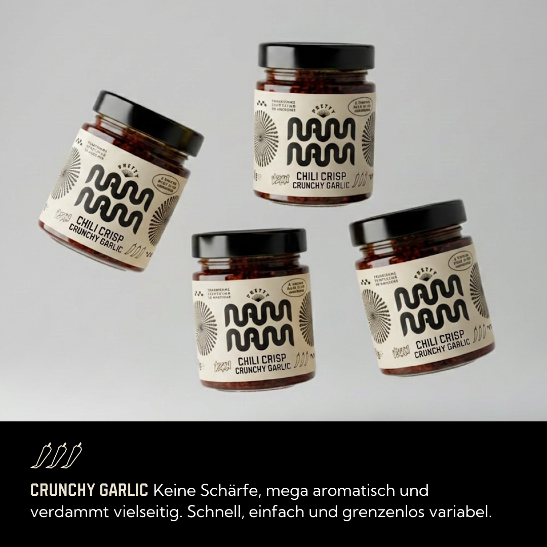 CHILI CRISP CRUNCHY GARLIC - 6ER-SET