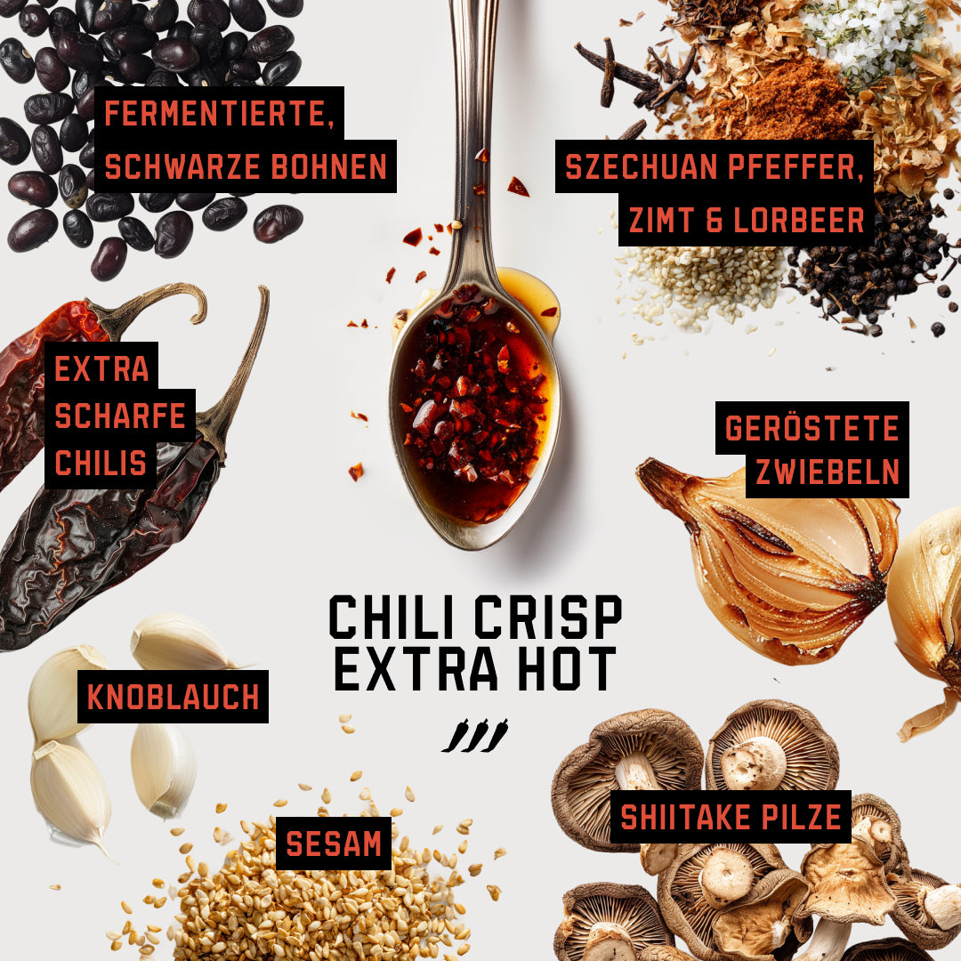 CHILI CRISP EXTRA HOT - 6ER-SET