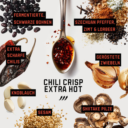 CHILI CRISP EXTRA HOT - 6ER-SET