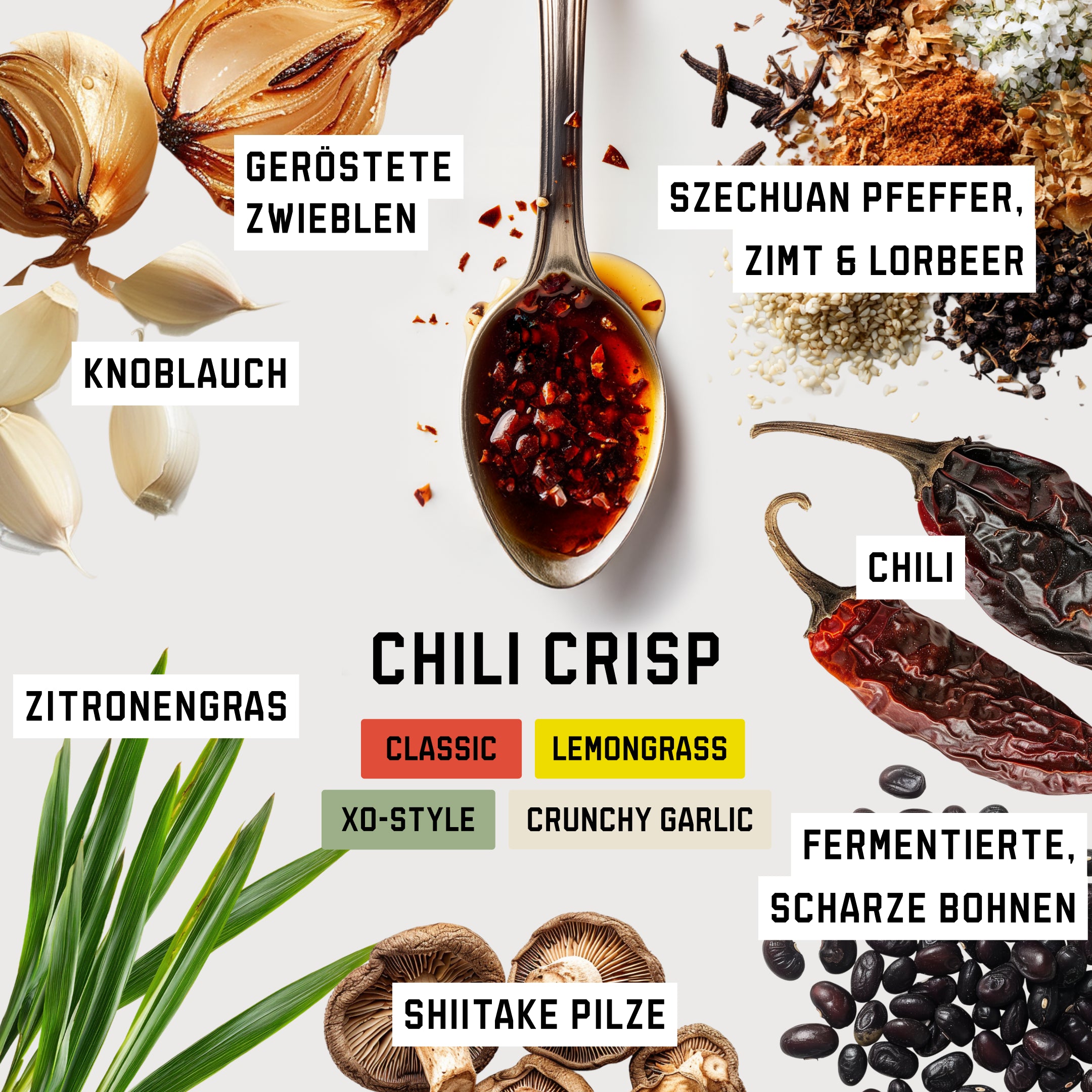 CHILI CRISP TASTING SET - 4ER-SET